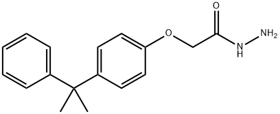 2-[4-(2-苯基丙-2-基)苯氧基]乙烷肼 结构式