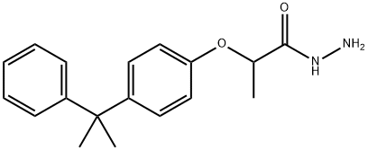2-[4-(1-甲基-1-苯基乙基)苯氧基]丙酰肼, 70757-69-6, 结构式