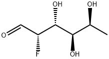 2-脱氧-2-氟-L-岩藻糖, 70763-62-1, 结构式