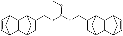 methyl bis[(1,2,3,4,4a,5,8,8a-octahydro-1,4:5,8-dimethanonaphthalen-2-yl)methyl] phosphite 结构式