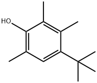 4-(1,1-ジメチルエチル)-2,3,6-トリメチルフェノール 化学構造式