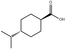 反式对异丙基环己基甲酸, 7077-05-6, 结构式