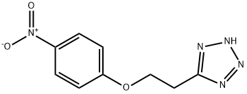 5-[2-(4-ニトロフェノキシ)エチル]-1H-テトラゾール 化学構造式