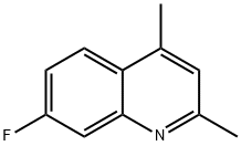 7-FLUORO-2,4-DIMETHYLQUINOLINE Struktur