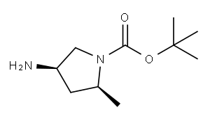 1-Pyrrolidinecarboxylicacid,4-amino-2-methyl-,1,1-dimethylethylester,(2S,4R)-(9CI) Structure