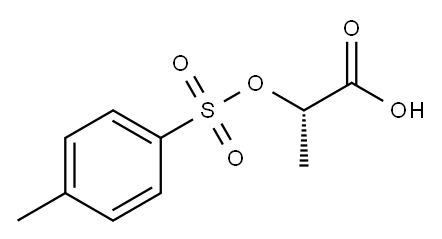 (S)-2-(甲苯-4-磺酰氧基)-丙酸 结构式
