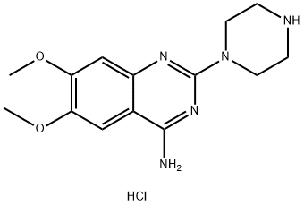 2-piperazine-4-amino-6,7-dimethoxyquinazoline Hydrochloride Struktur