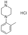 1-(2-甲基苯基)哌嗪盐酸盐 结构式