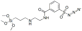 3-[[[2-[[3-(trimethoxysilyl)propyl]amino]ethyl]amino]carbonyl]benzene-1-sulphonyl azide Struktur