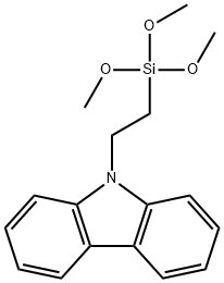 9-[2-(trimethoxysilyl)ethyl]-9H-carbazole Structure