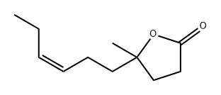 Z-二氢-5-甲基-5-(3-己烯基)-2(3H)-呋喃酮, 70851-61-5, 结构式