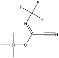 Trifluoromethylcarbonocyanidimidic acid trimethylsilyl ester Struktur