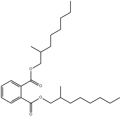 フタル酸ビス(2-メチルオクチル) 化学構造式