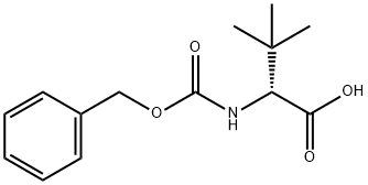 苄氧羰基-D-叔亮氨酸 结构式