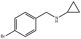 (4-ブロモベンジル)シクロプロピルアミン 化学構造式