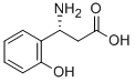 (R)-3-アミノ-3-(2-ヒドロキシフェニル)プロパン酸 化学構造式