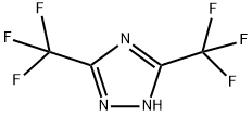 1H-1,2,4-TRIAZOLE,3,5-BIS(TRIFLUOROMETHYL)- Struktur