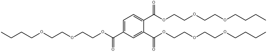 1,2,4-ベンゼントリカルボン酸トリス[2-(2-ブトキシエトキシ)エチル] 化学構造式