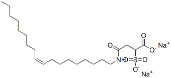 disodium (Z)-4-(9-octadecenylamino)-4-oxo-2-sulphonatobutyrate Struktur