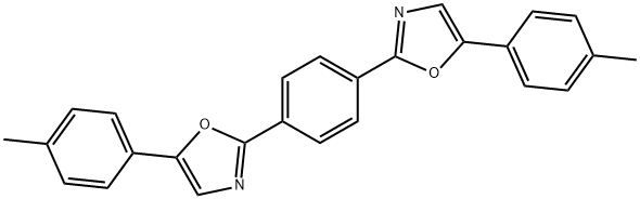 1,4-ビス(5-p-トリル-2-オキサゾリル)ベンゼン 化学構造式