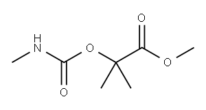 Propanoic acid, 2-methyl-2-[[(methylamino)carbonyl]oxy]-, methyl ester (9CI) Structure