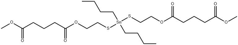 dimethyl 10,10-dibutyl-5,15-dioxo-6,14-dioxa-9,11-dithia-10-stannanonadecanedioate Struktur