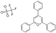 2,4,6-三苯基吡喃鎓三氟甲烷磺酸盐, 70962-62-8, 结构式