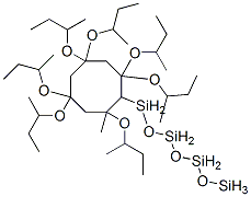 2-Methyl-2,4,4,6,6,8,8-heptakis(1-methylpropoxy)cyclooctanetetrasiloxane Structure