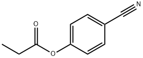 4-(1-oxopropoxy)benzonitrile Struktur