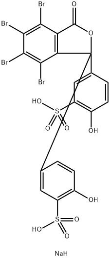 スルホブロモフタレインナトリウム 化学構造式