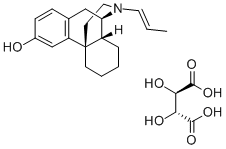 レバロルファン酒石酸塩 化学構造式