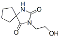 3-(2-Hydroxyethyl)-1,3-diazaspiro[4.4]nonane-2,4-dione 结构式