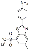 2-(4-Aminophenyl)-5-methyl-7-benzothiazolesulfonic acid lithium salt 结构式