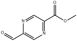 PYRAZINECARBOXYLIC ACID, 5-FORMYL-, METHYL ESTER (9CI), 710322-57-9, 结构式