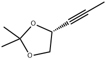 1,3-Dioxolane, 2,2-dimethyl-4-(1-propynyl)-, (4R)- (9CI) Structure