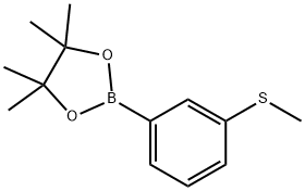 3-(メチルチオ)フェニルボロン酸ピナコールエステル 化学構造式