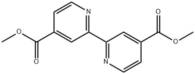 2,2'-ビピリジン-4,4'-ジカルボン酸ジメチル 化学構造式