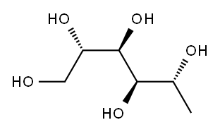 6-デオキシ-D-グルシトール 化学構造式