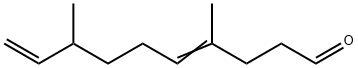 4,8-ジメチル-4,9-デカジエナール 化学構造式