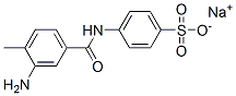 sodium p-(3-amino-4-methylbenzamido)benzenesulphonate  Structure