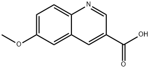 6-メトキシキノリン-3-カルボン酸 化学構造式