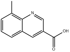 8-METHYL-QUINOLINE-3-CARBOXYLIC ACID Struktur