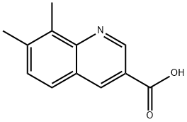 7,8-DIMETHYLQUINOLINE-3-CARBOXYLIC ACID Struktur
