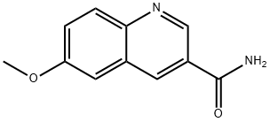 6-メトキシキノリン-3-カルボアミド 化学構造式
