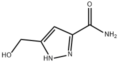 5-(羟甲基)-吡唑-3-甲酰胺 结构式