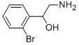 2-アミノ-1-(2-ブロモフェニル)エタノール 化学構造式
