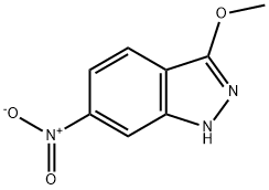 3-Methoxy-6-nitro-1H-indazole 结构式