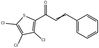 Propenone, 1-(2,3,4-trichloro-2-thienyl)-3-phenyl- Structure