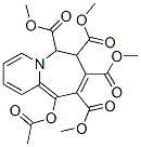 10-Acetyloxy-6,7-dihydropyrido[1,2-a]azepine-6,7,8,9-tetracarboxylic acid tetramethyl ester 结构式