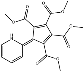 5-[Pyridin-2(1H)-ylidene]-1,3-cyclopentadiene-1,2,3,4-tetracarboxylic acid tetramethyl ester Structure
